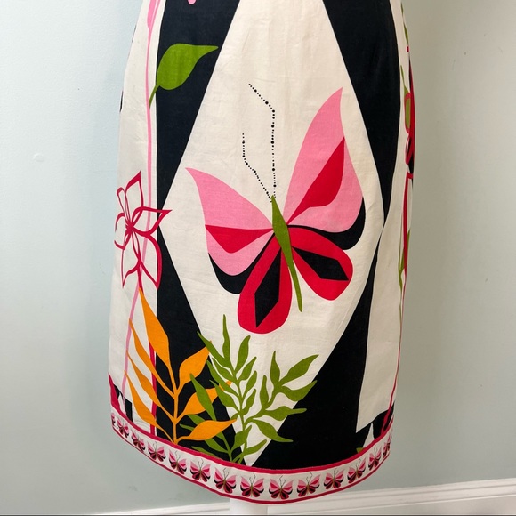 TIBI Strapless Butterfly Print Dress - Picture 5 of 13